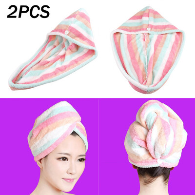 

〖Follure〗Microfiber Hair Quickly Dry Hair Hat Wrapped Towel Bathing Cap