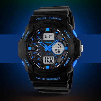 

SKMEI 0955 Mens Outdoor Watch Stylish Military Wristwatch With Backlit 5Bar