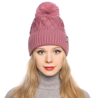 

Tailored Fashion Women Curling Baseball Cap Hat Winter Warm Knitted Ball Cap