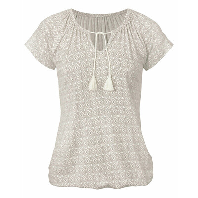 

T Shirt Women Bohemian Print Top Feminino Beach Summer Shirt Holiday T-shirt Women V Neck Casual Summer tee shirt femme
