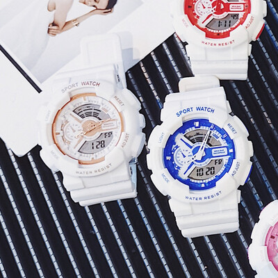 

Ins electronic watch couple model womens multi-functional waterproof Nightlight Unicorn for running