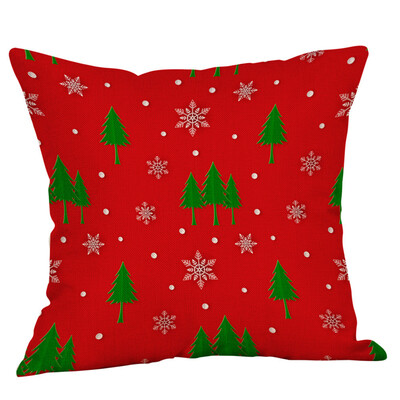 

Tailored New Christmas Cotton Linen Pillow Case Sofa Cushion Cover Home Decor