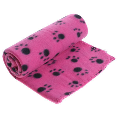 

Pets Dogs Claw Print Blanket Soft Cats Coral Fleece Sleeping Bed Cover Mat