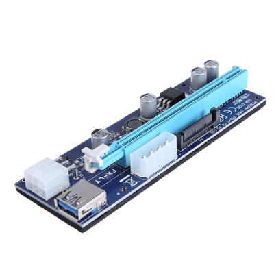 

6 Pin PCI Express Riser Card 1x to 16x USB 30 Cable with Light for Miner