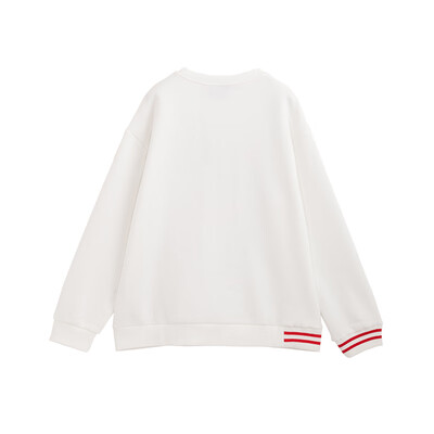 

PASS2018 new autumn&winter cartoon letter printing pullover sweater female loose 68405PA21131 white L