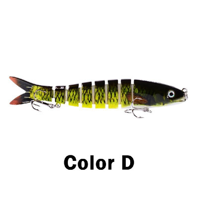 

1328cm 19g Fishing Lure Hard Bait 8 Segments Swimbait Crankbait Artificial Fishing Lure Bait with Treble Hooks
