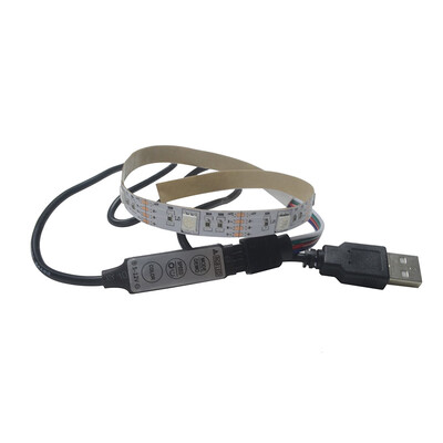 

〖Follure〗5V 5050 9SMD30CM RGB LED Strip Light Bar TV Back Lighting Kit