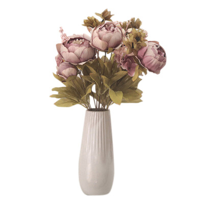 

Gobestart Artificial Peony Flower For Wedding Party Home Decor Fake Flowers Bridal Bouquet