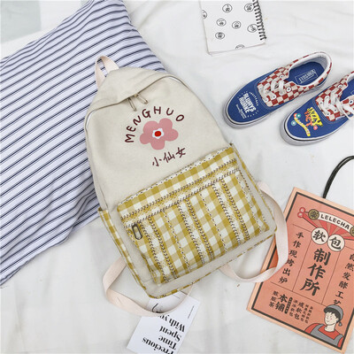 

Ins style schoolbag female Korean version of high school students simple forest department junior high school students feel small