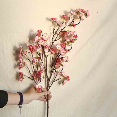 

Gobestart Artificial Cherry Peach Blossom Fake Silk Flower Home Wedding Party Floral Decor