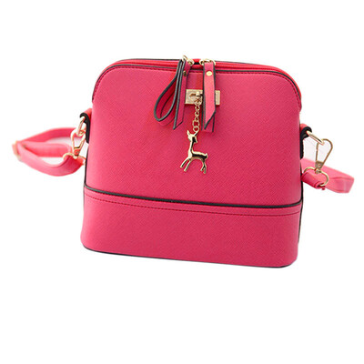 

Women Shell Shape Messenger Bags Fashion Small Bag With Deer Toy Bag Women Shoulder Bags Casual Leather Handbag T20