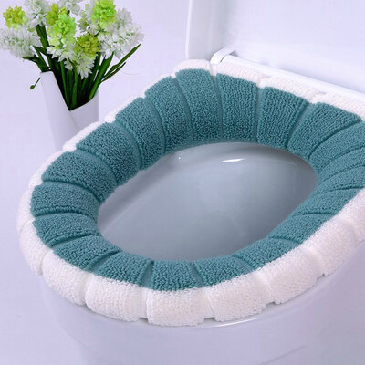 

Washable Universal Soft Toilet Seat Covers Toilet Warm Cushion Pads Bathroom Accessories