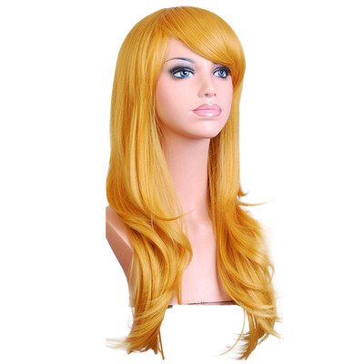 

〖Follure〗Sexy Long Women Fashion Synthetic Wavy Cosplay Party Full Wigs Black