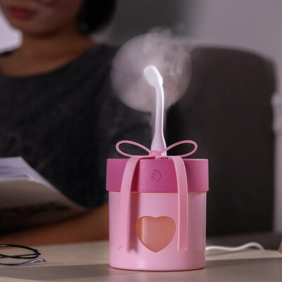 

Creative gift box humidifier USB three-in-one multi-function home office desktop moisturizing purification air humidification brow