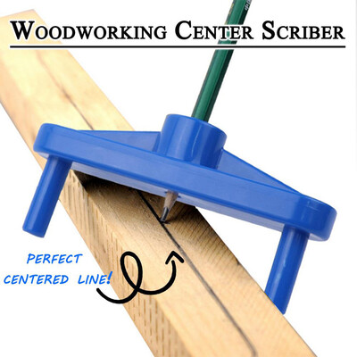 

〖Follure〗Center Scribe Mark Center Line Gauge Woodworking Scribe Woodworking Tools 3PCS