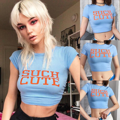 

Starmoon Women Sexy Mesh Crop Top Crew Neck Stretch Short Sleeve T-shirt Tops