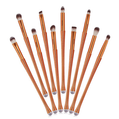

〖Follure〗New Arrival 10Pc Mermaid Foundation Eyeshadow Contour Eye Lip Makeup Brushes Set