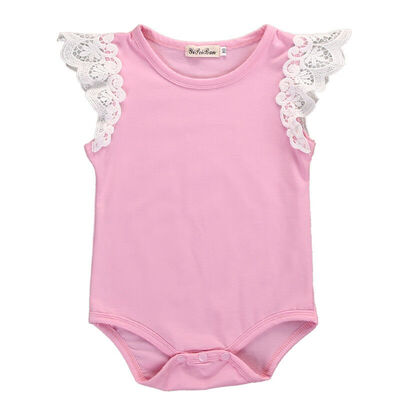 

SUNSIOM Newborn Infant Baby Girls Lace Romper Bodysuit Jumpsuit Outfits Sunsuit Clothes