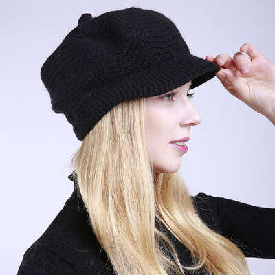 

Tailored Women Winter Design Line Solid Ear Protector Slouchy Berets Hat