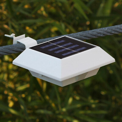 

Outdoor Solar Powered Light with 6 LEDs Fence Lamp Wall Light for Pathway Patio Yard Garden
