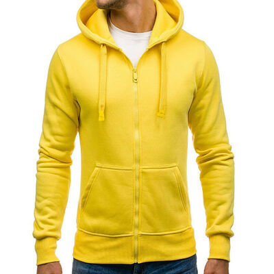 

SUNSIOM Adult Plain Fleece Hoodie Hooded Jacket Mens Zip Up Sweatshirt Jumper