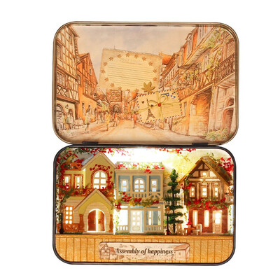 

Gotoamei DIY Miniature House Furniture LED Box Theatre Decorate Creative Christmas Gifts
