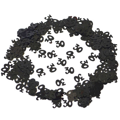 

Gobestart Black Birthday Confetti 30 40 50 60 70 80 Age Number Party Decor