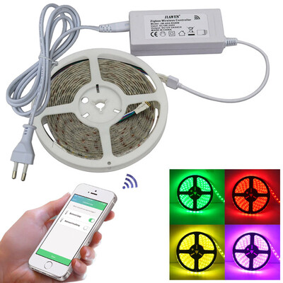 

JIAWEN Smart Home 5M RGBW LED Light Strip Work with Zigbee Hub AC100 - 240V