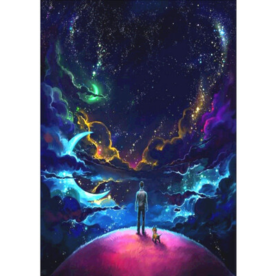

5D DIY Full Square Diamond Painting Cosmic Starry Diamond Rhinestone Embroidery Cross Stitch Home Office Party Decoration