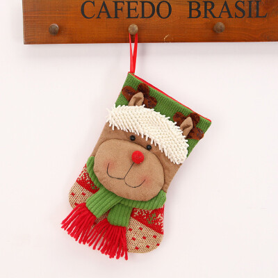 

Tailored Christmas Stocking Mini Sock Santa Claus Candy Gift Bag Xmas Tree Hanging Decor