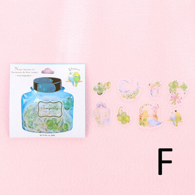 

48Pcslot PVC Mohamm Drifting Bottles Diary Journal Stickers Flakes Scrapbooking Japanese Stationery Teacher School Supplies