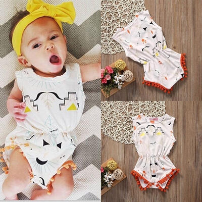 

Toddler Infant Baby Girl Summer Romper Bodysuit Jumpsuit Sunsuit Outfits Clothes