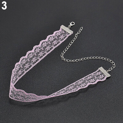 

Women Gift Gothic Punk Retro Bohomian Lace Collar Choker Charm Necklace Jewelry