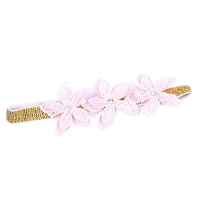 

Cute Baby Girl Lace Flowers Crown Hairbands Elastic Turban Knot Headbands