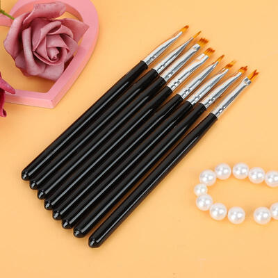 

Greensen 8Pcs Nail Art Pen Brush Set Flower Drawing Painting Petal Gradient Pen Manicure Tool