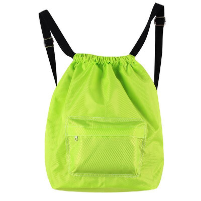 

Drawstring Backpack Waterproof Unisex Sport Storage Bag With Dry Wet Separated Compartment For Outdoors Beach Swimming Camping
