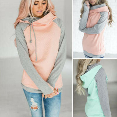 

Fashion Womens Long Sleeve Hoodie Sweatshirt Warm Jumper Sweater Pullover Tops