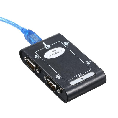 

USB20 to 4-Port RS232 Adapter Serial DB9 COM Converter Card IO Controller for Desktop Laptop POS Printer&Scanner