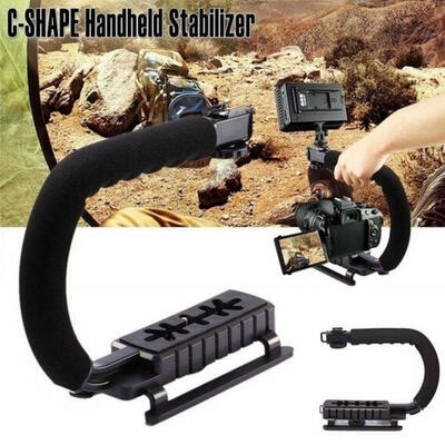

DV Hand Held C-Shaped Shooting Video Stabilizer Hand-held Stabilizing Grip Low Frame Flash Stands Stabilizer