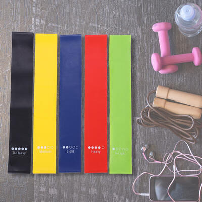 

Greensen 5 Pcs Yoga Resistance Loop Bands Indoor Outdoor Gym Fitness Training Sports Exercises