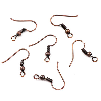 

Wholesale 100 Pcs Silver Earrings Hook Coil Ear Wires Bulk Jewelry Making DIY