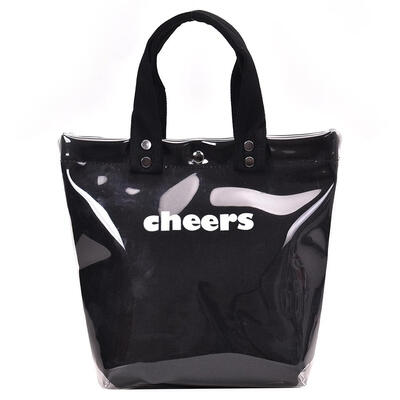 

Letter Jelly Transparent Totes Women Large Capacity Shoulder Messenger Bag