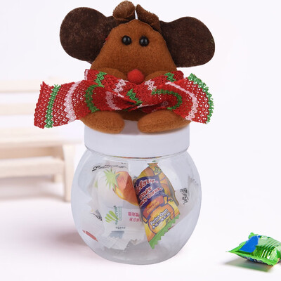 

Tailored Santa Claus Snowman Elk Christmas Candy Packaging Christmas Candy Jar A