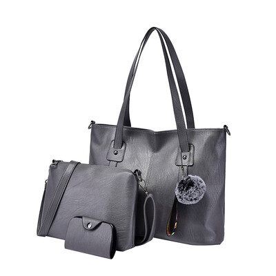 

Tailored Retro Composite Bag Shoulder Crossbody Handbag Phone Bag For Women Girls 3Pcs