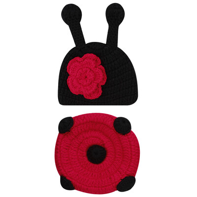 

Baby Girls Boys Coccinella Septempunc Crochet Knit Costume Photography Prop