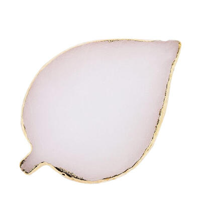 

Leaf Shape Natural Resin Nail Art Color Palette Acrylic Gel Polish Holder
