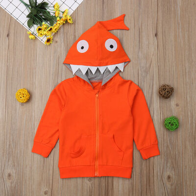 

Toddler Kids Baby Boy Girl Clothes Shark Hoodie Sweatshirt Coat Tops Jacket