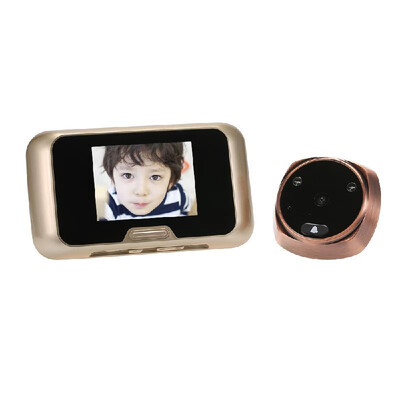

Electronic Peephole with Indoor 30inch Viewer Outdoor Peephole Camera 120-degree Viewing Support Audio VideoPhoto Taking Battery