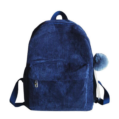 

Retro Corduroy Women Girls Casual Backpacks Shoulder Travel School Handbags