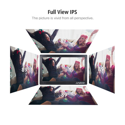 

Andoer 156inch Digital Photo Frame 1920 1080 HD Advertising Machine Full View IPS Screen Support Random Play with Remote Christ
